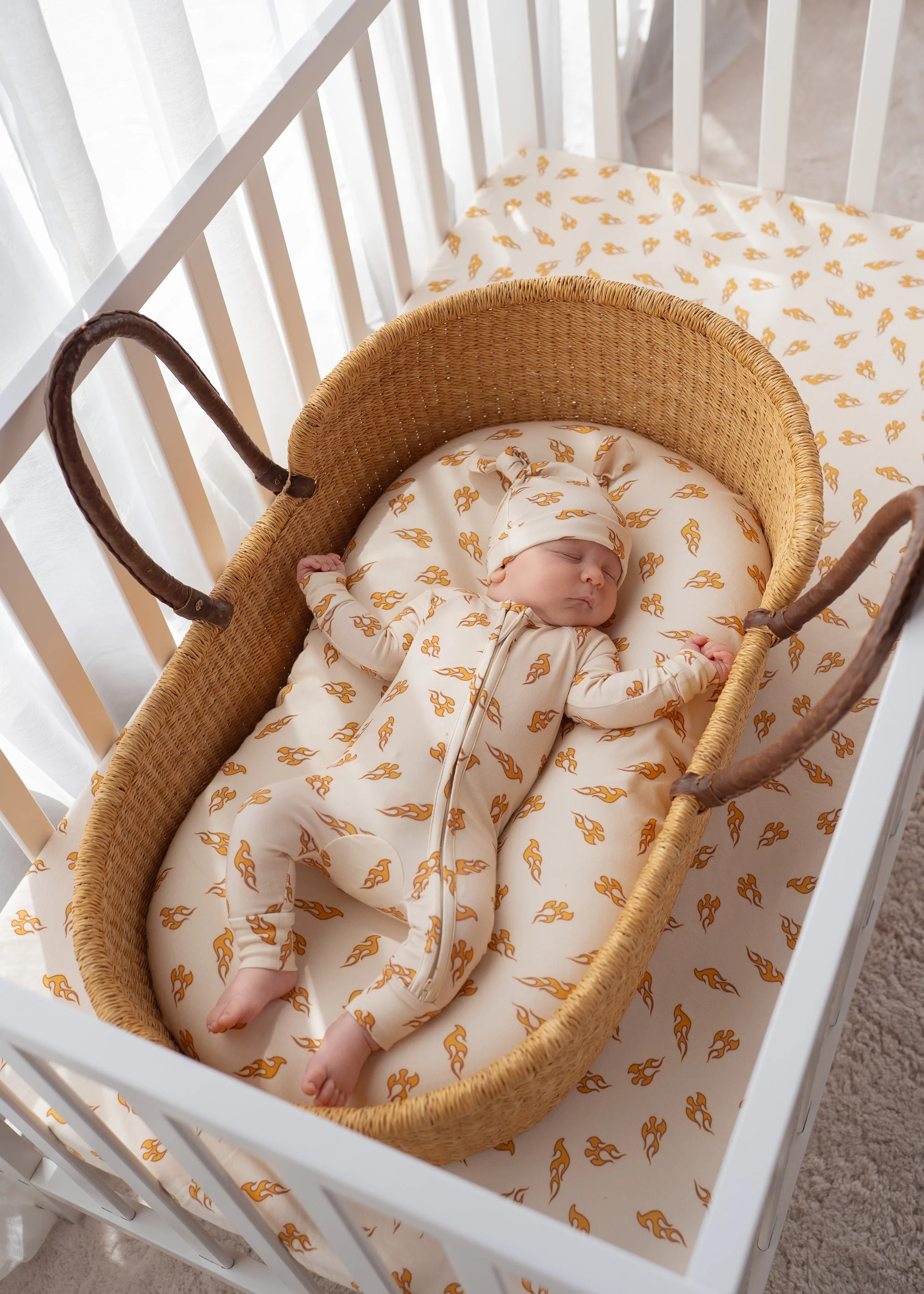Bassinet Sheet | Flames - Image 3