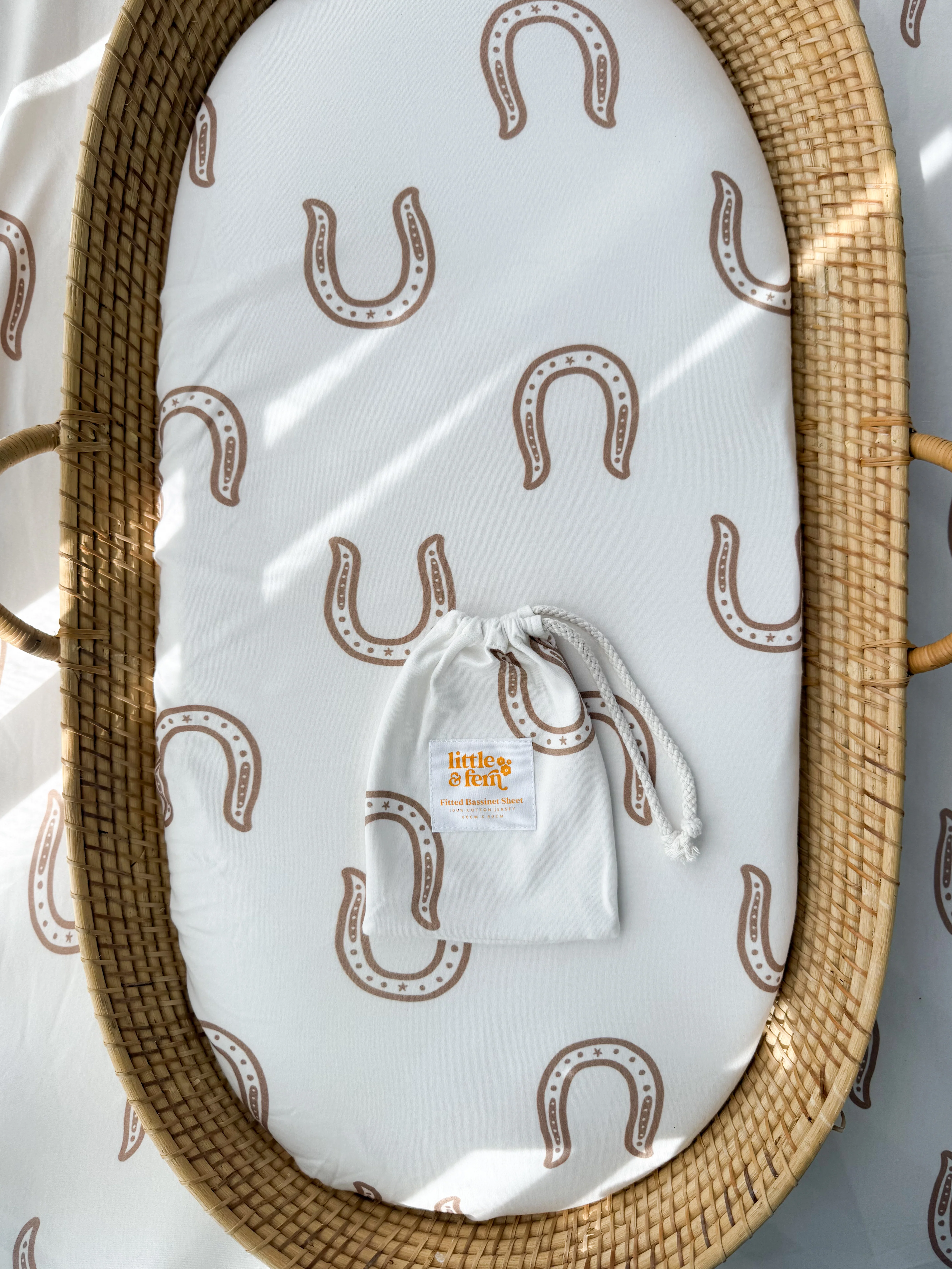 Bassinet Sheet | Western Horse Shoe