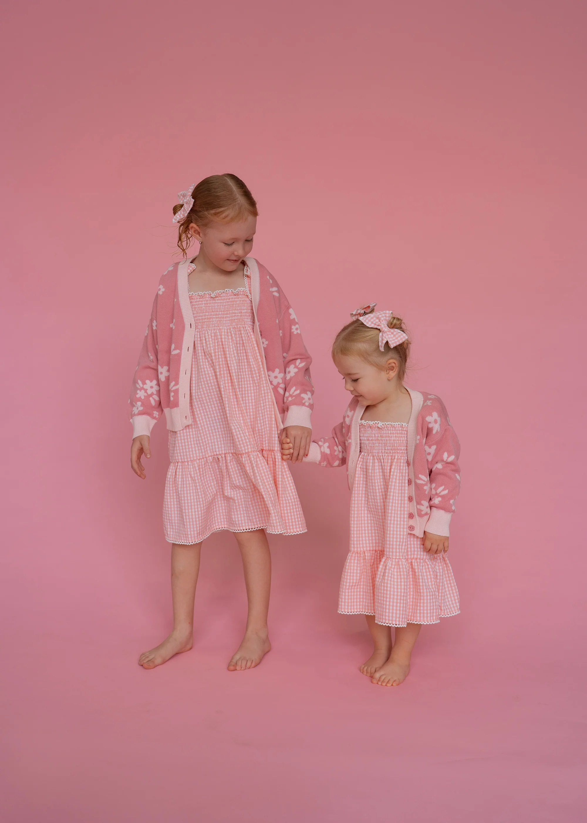 Knitted Cardigan | Daisy Floral Strawberry - Image 13