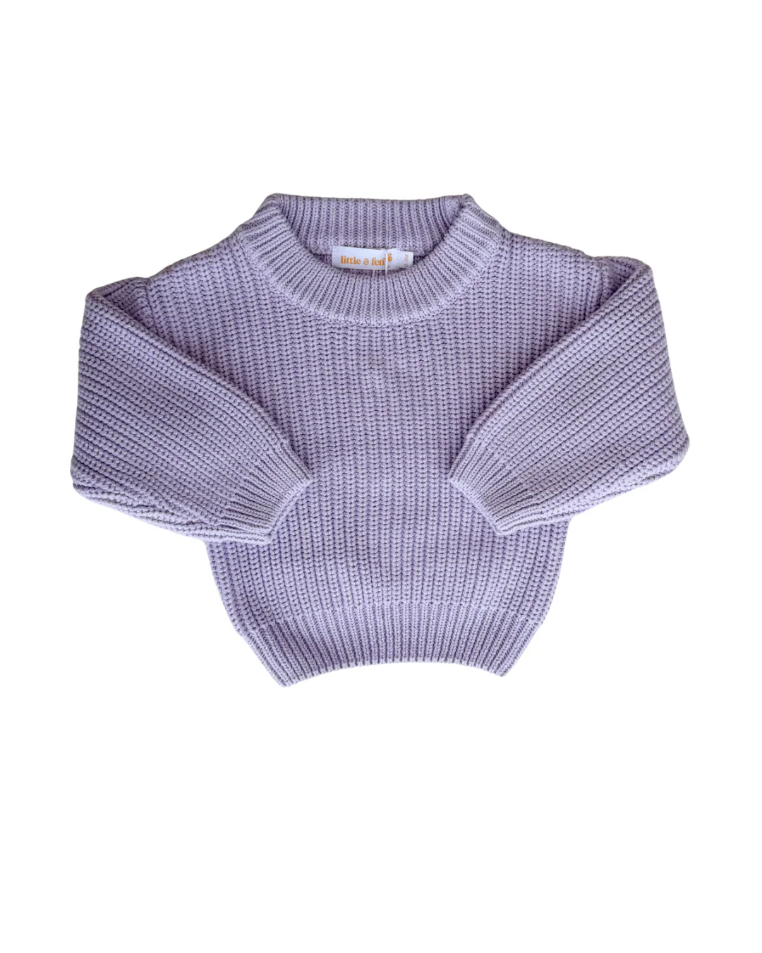 Chunky Knit Jumper | Pastel Lilac - Image 4