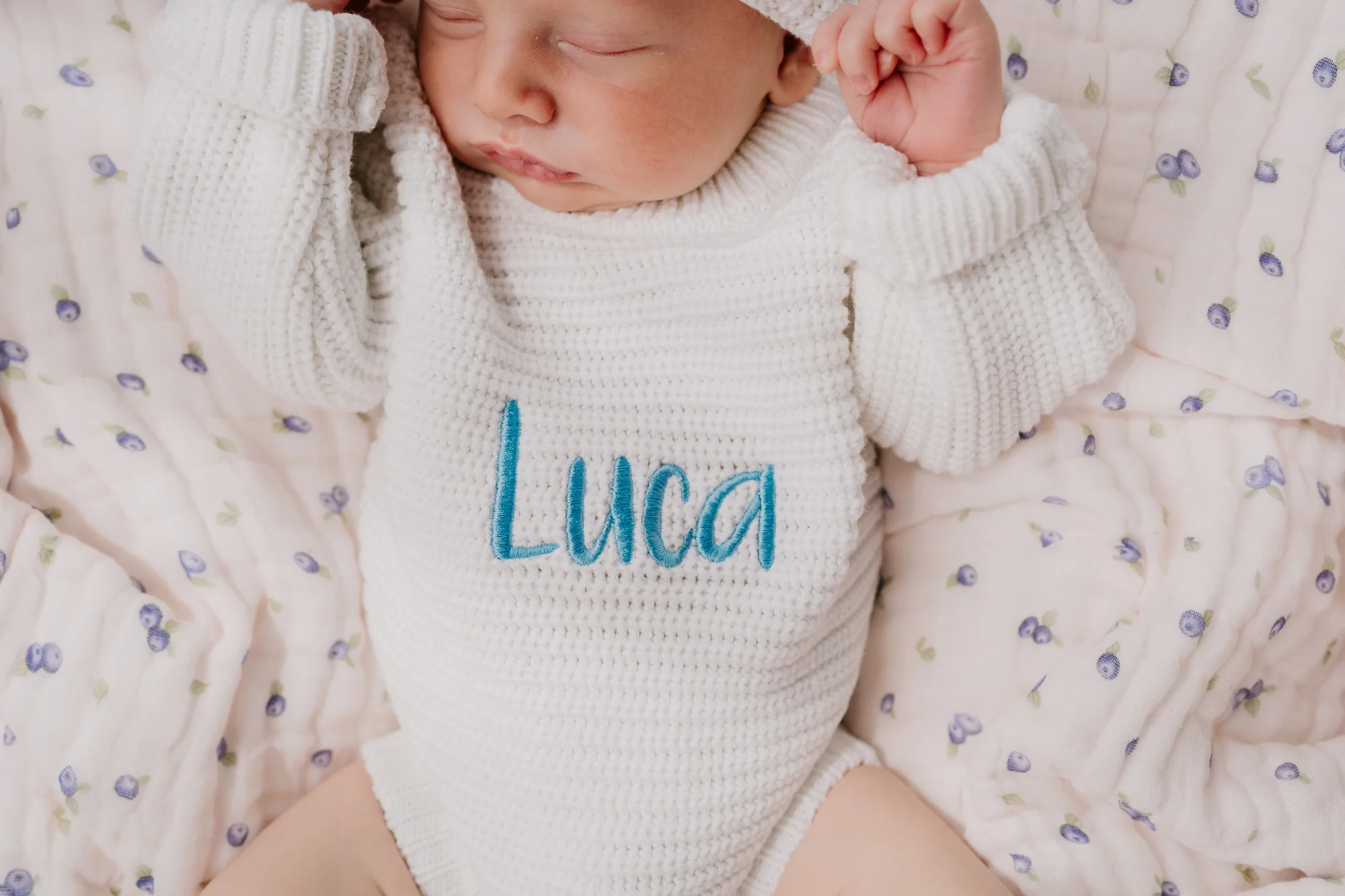 Chunky Knit Romper | Milk - Image 3