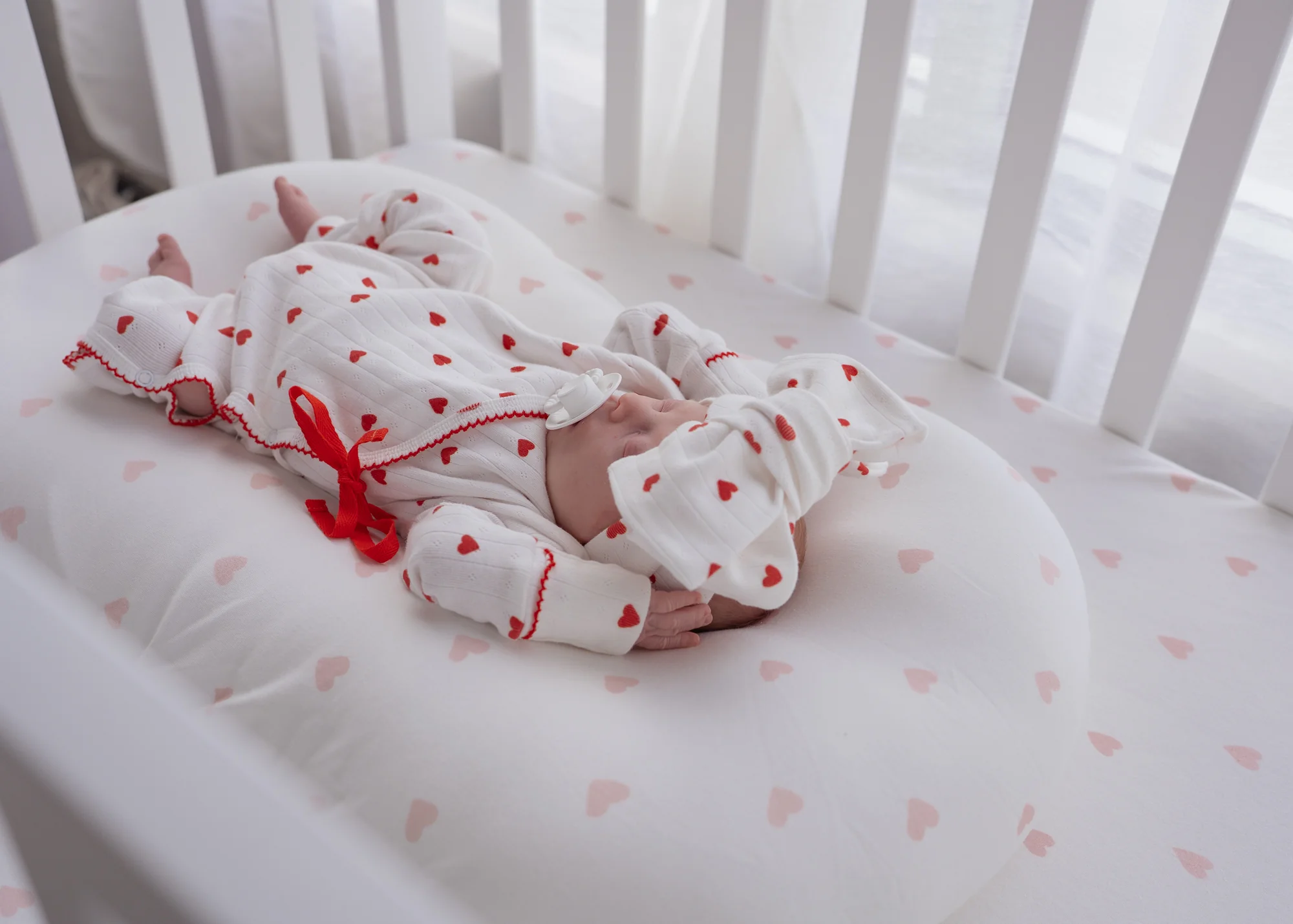 Essential Kimono Romper | Red Hearts - Image 4