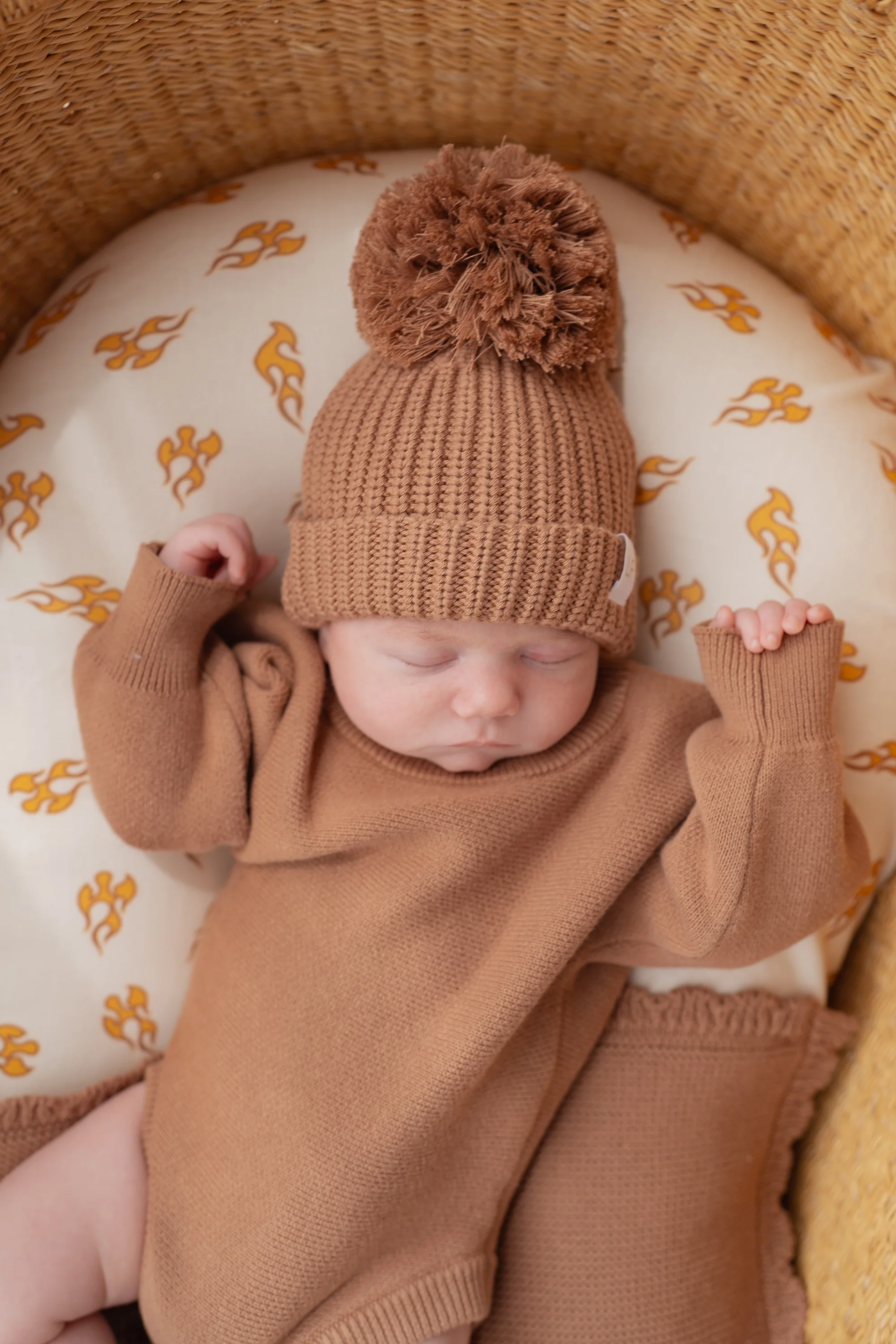 Flat Knit Romper | Chestnut - Image 4