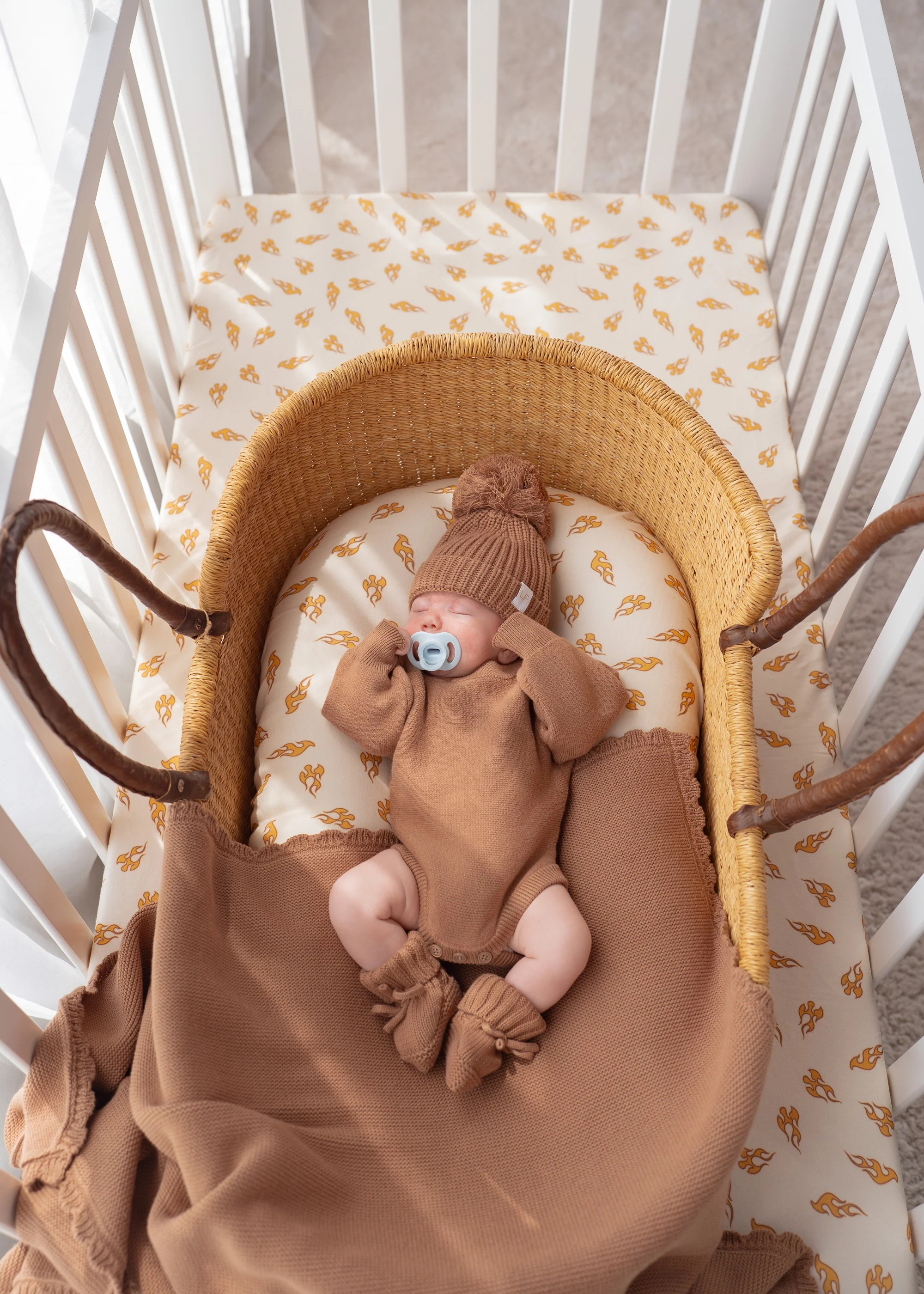 Flat Knit Romper | Chestnut - Image 5