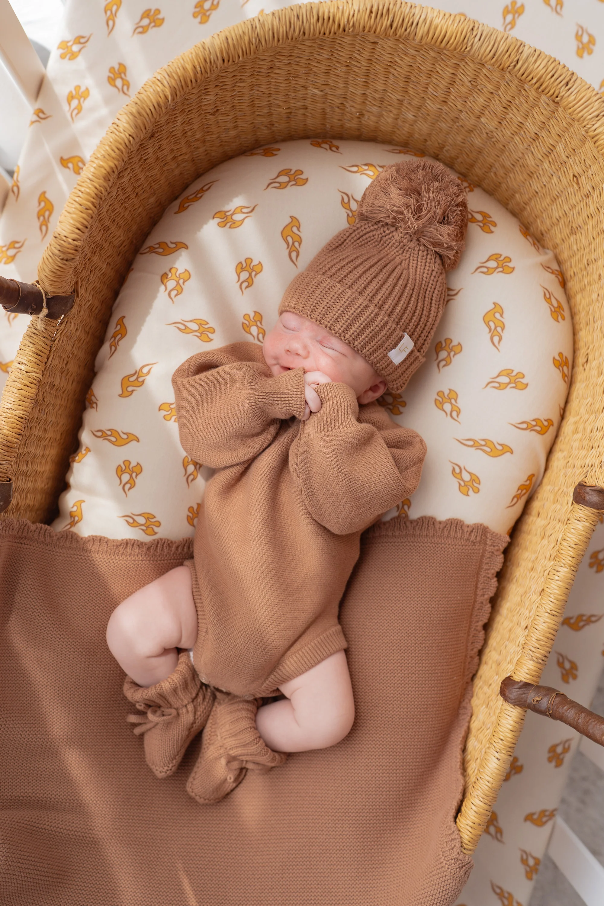 Flat Knit Romper | Chestnut - Image 6