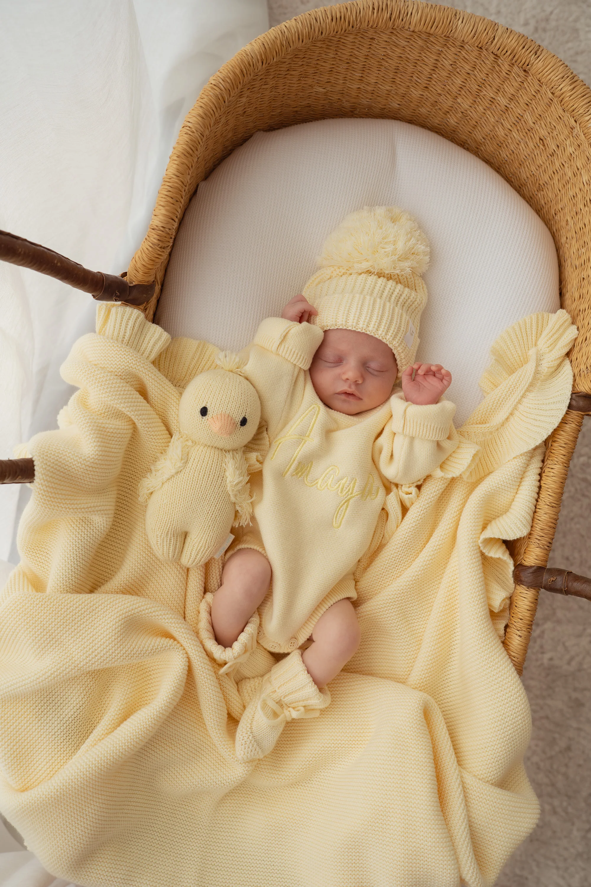 Knit Romper | Lemon - Image 4