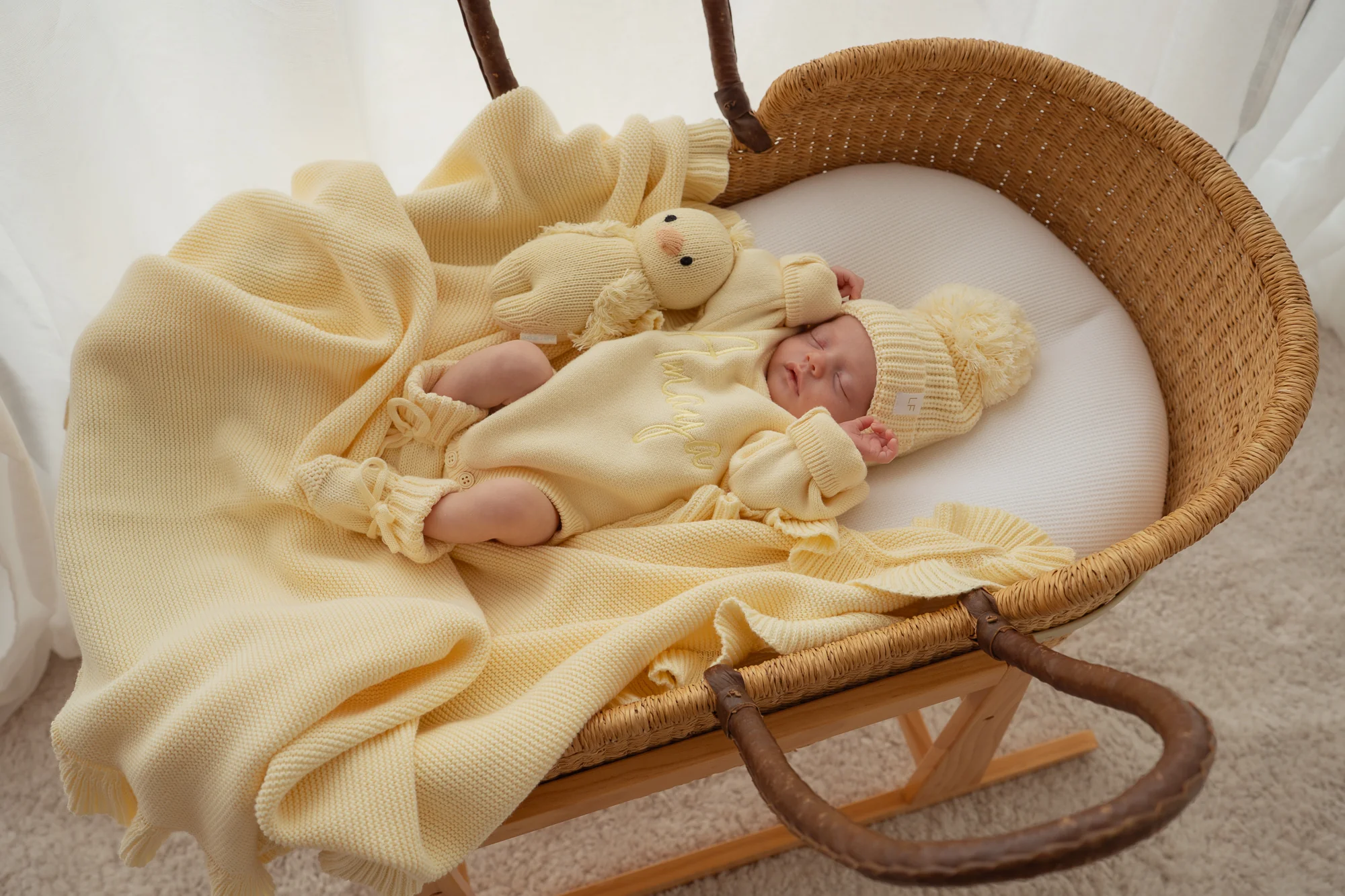 Knit Romper | Lemon - Image 7