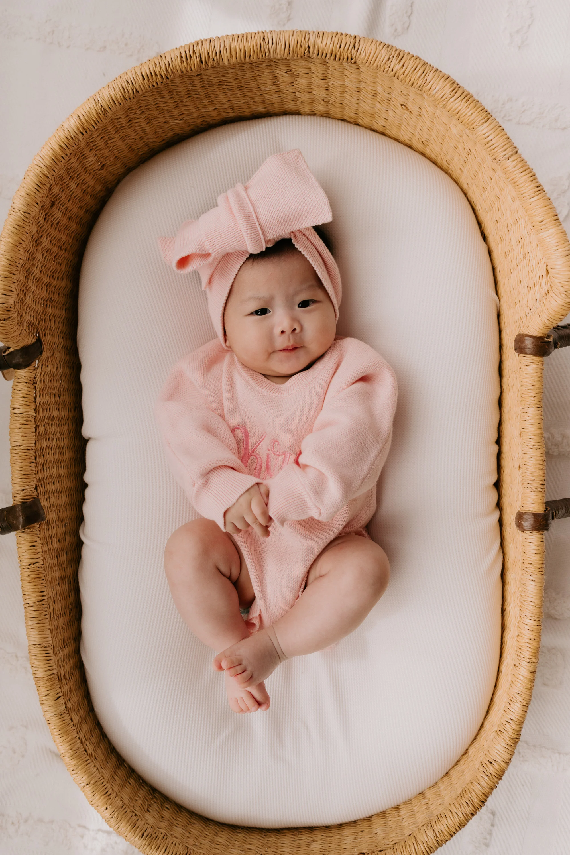 Frill Knit Romper | Baby Pink - Image 6