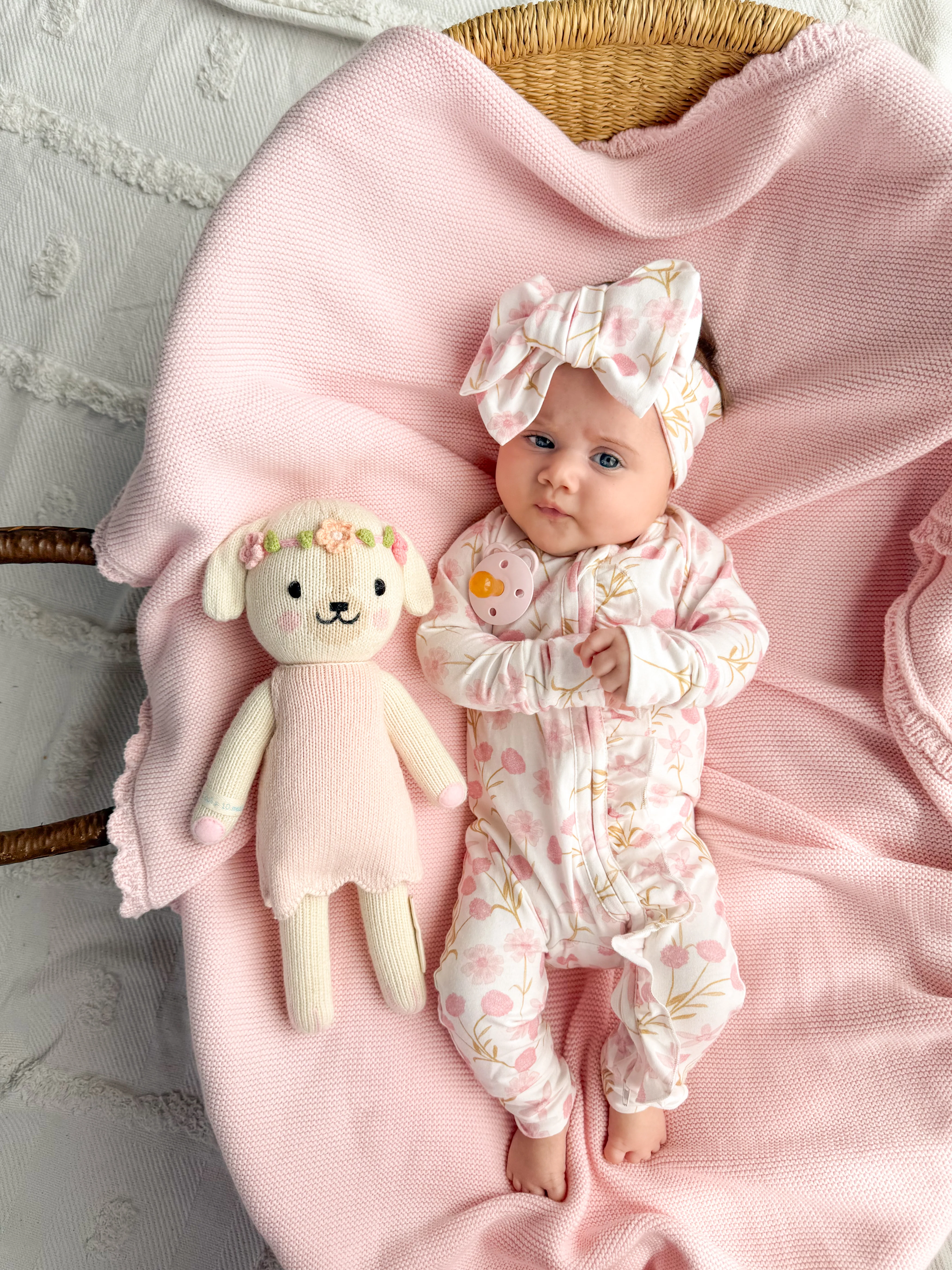 Frill Zip Romper | Ocean Floral - Image 3