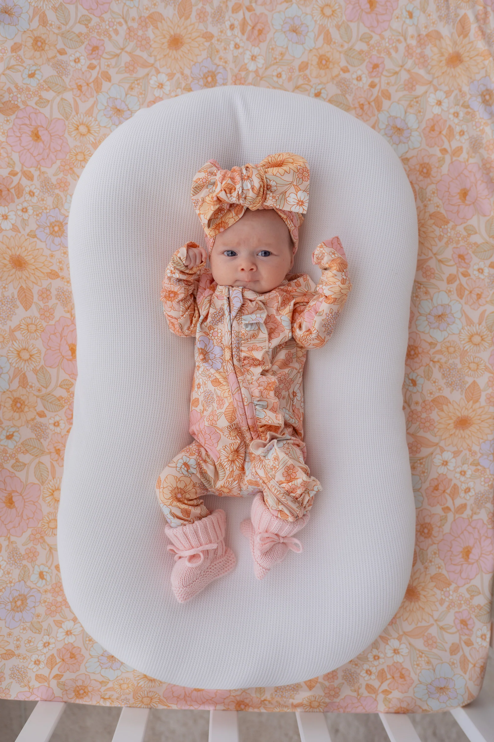 Frill Zip Romper | Pastel Bloom - Image 12