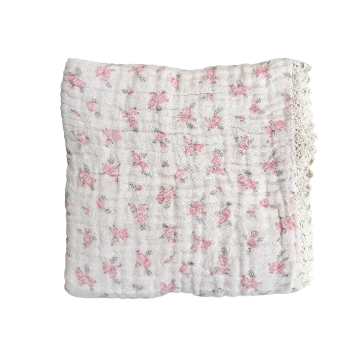 Gauze Lace Blanket | Country Floral - Image 2