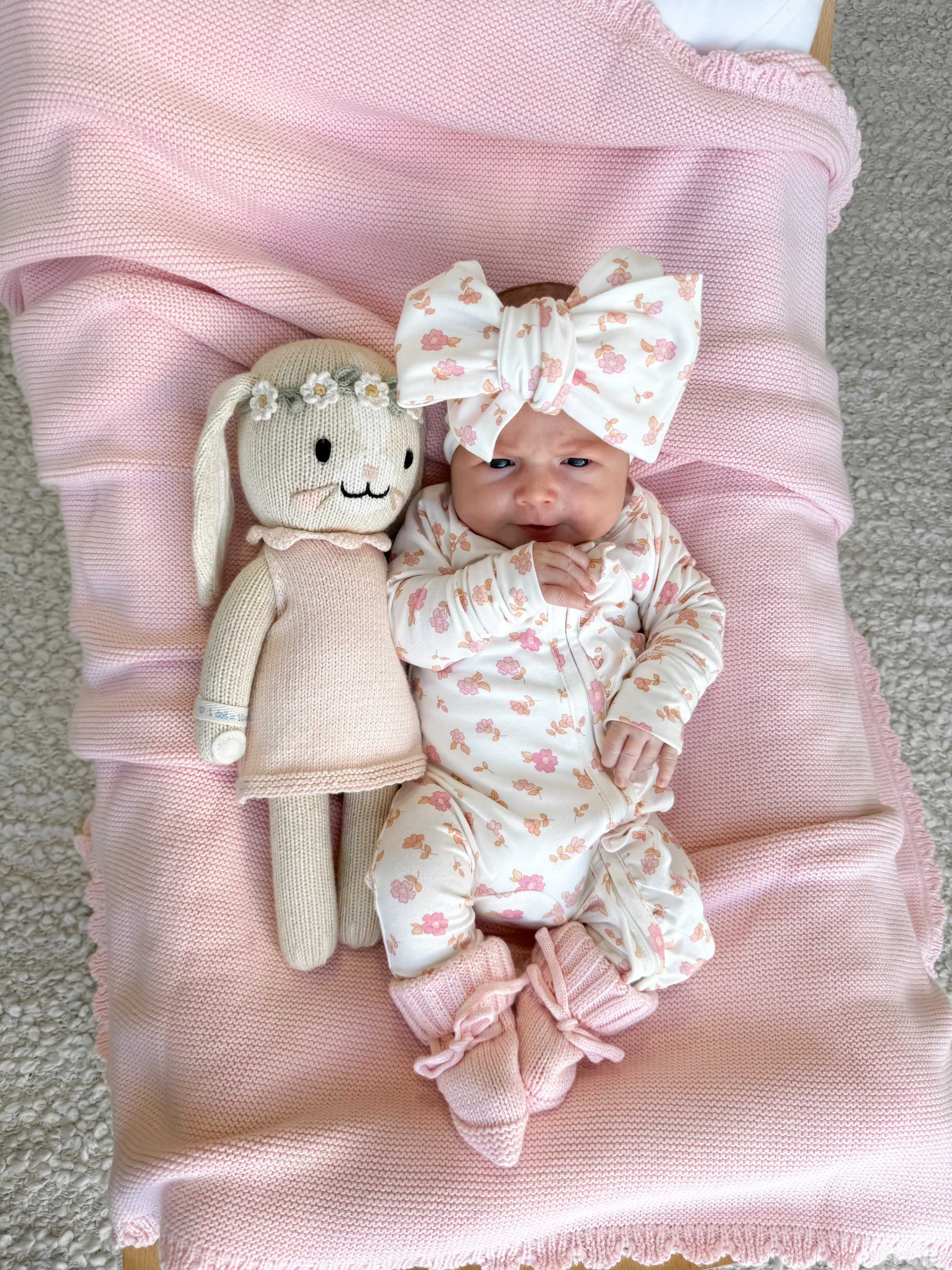 Heirloom Knit Blanket | Baby Pink *MAY PRE-ORDER* - Image 4