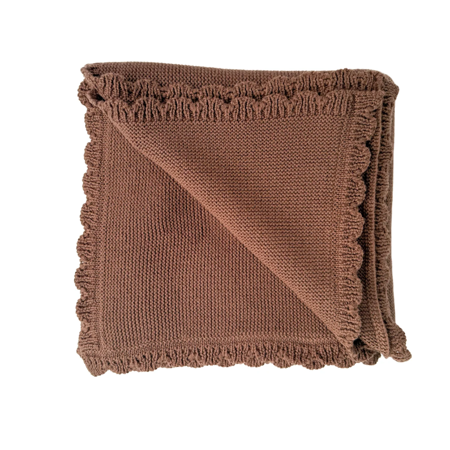 Heirloom Knit Blanket | Chocolate *MAY PRE-ORDER* - Image 3