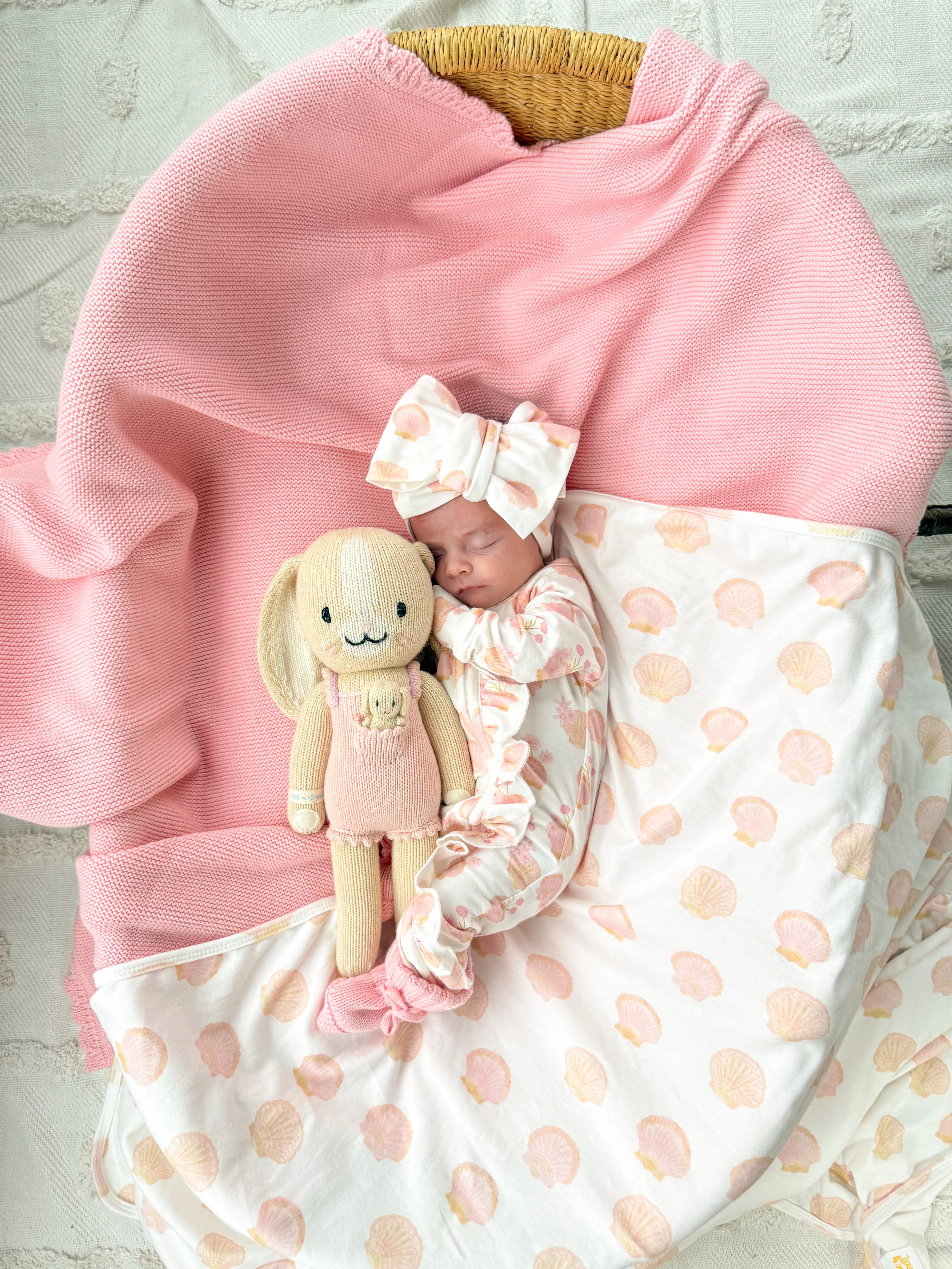 Heirloom Knit Blanket | Peony - Image 5