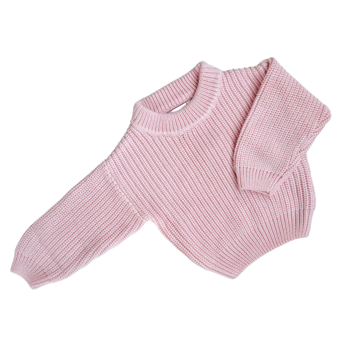 Chunky Knit Jumper | Baby Pink *MAY PRE-ORDER* - Image 5