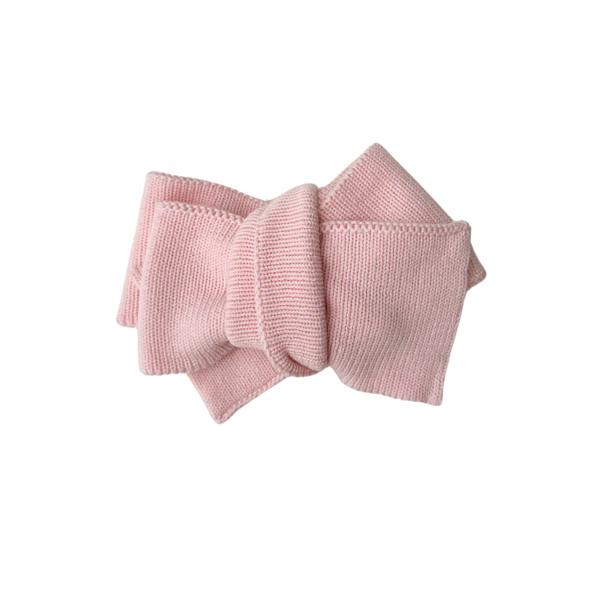 Knitted Oversized Topknot | Baby Pink - Image 3
