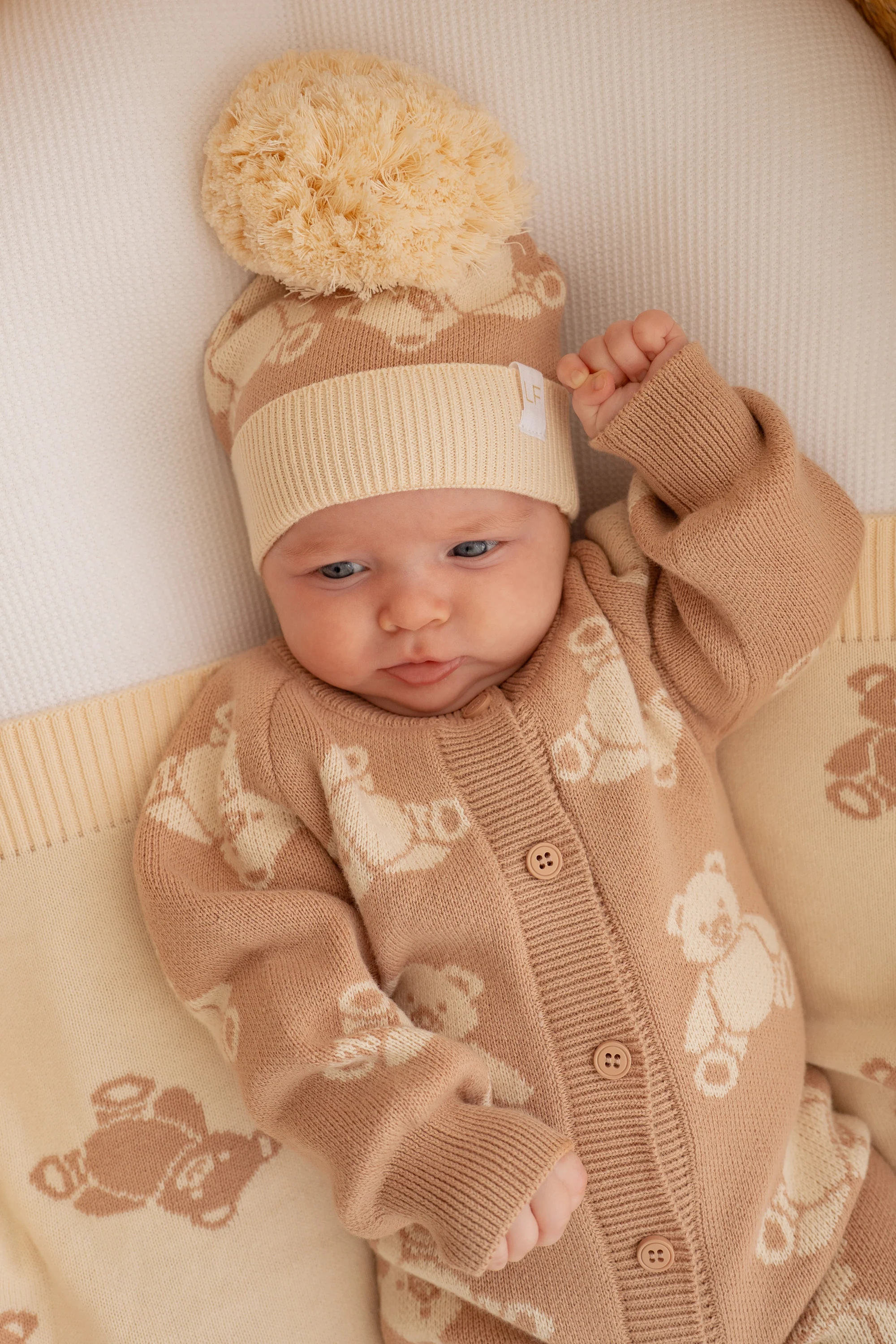 Knitted Pom Beanie | Teddies