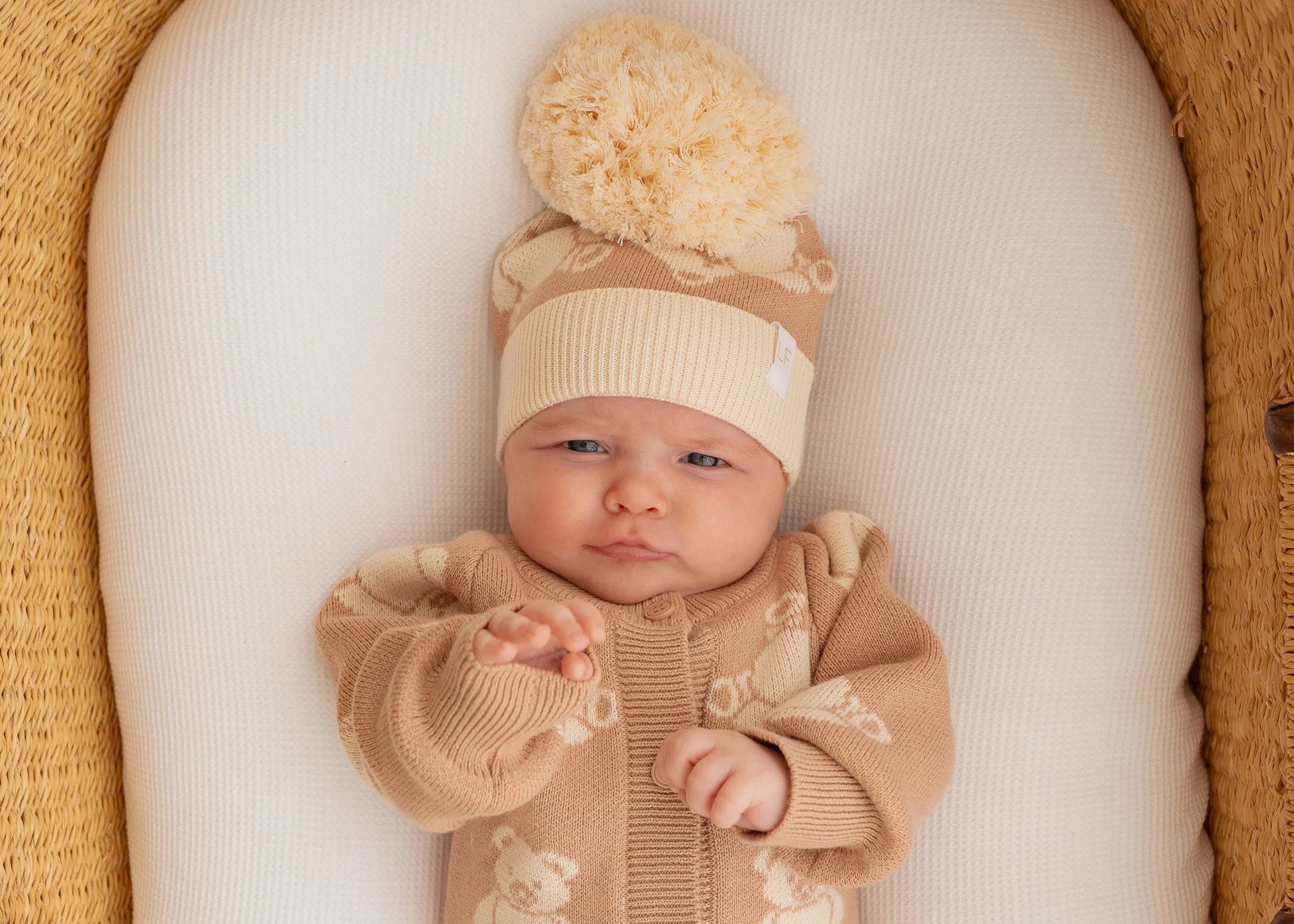 Knitted Pom Beanie | Teddies - Image 2