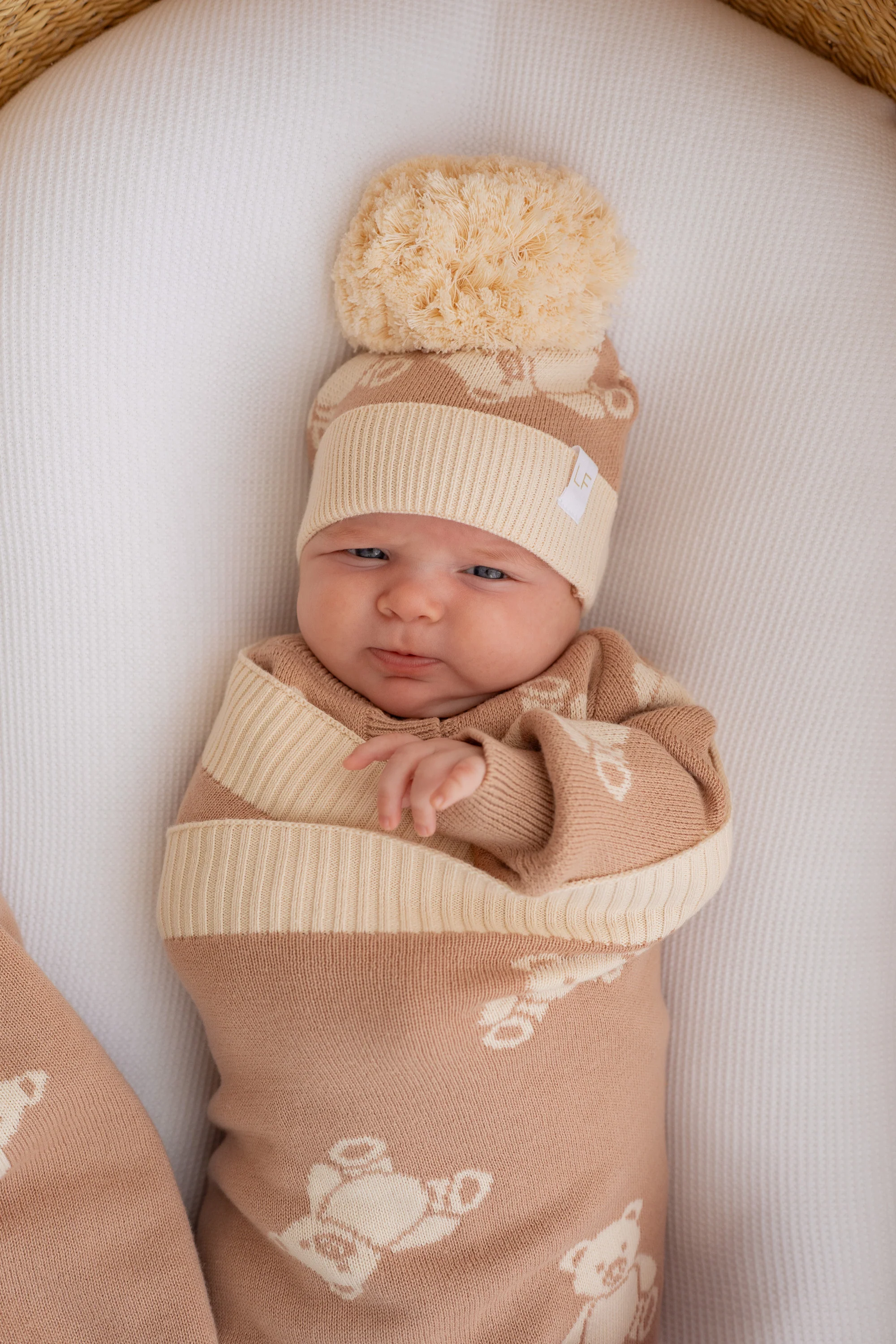 Knitted Pom Beanie | Teddies - Image 4