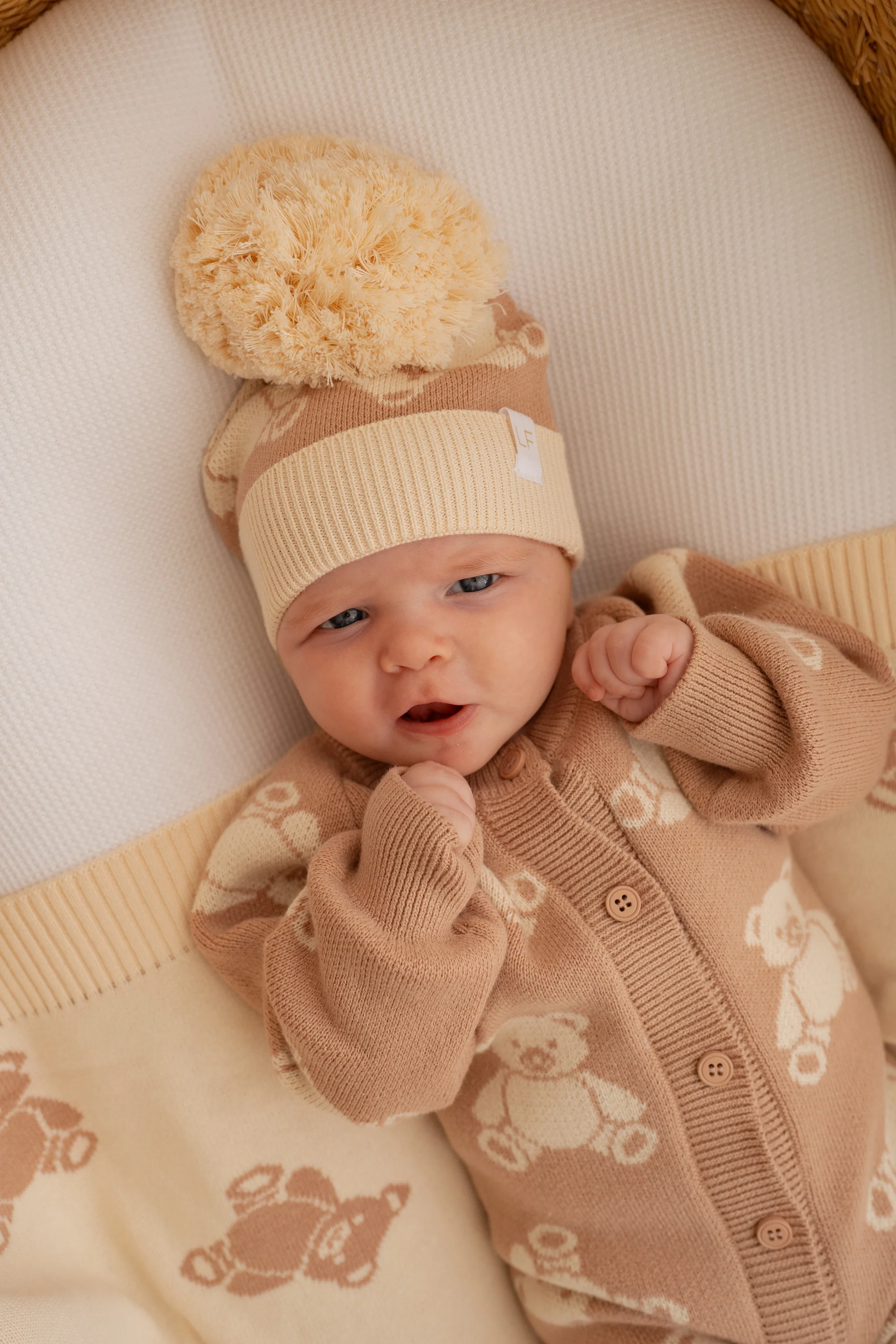 Knitted Pom Beanie | Teddies - Image 5