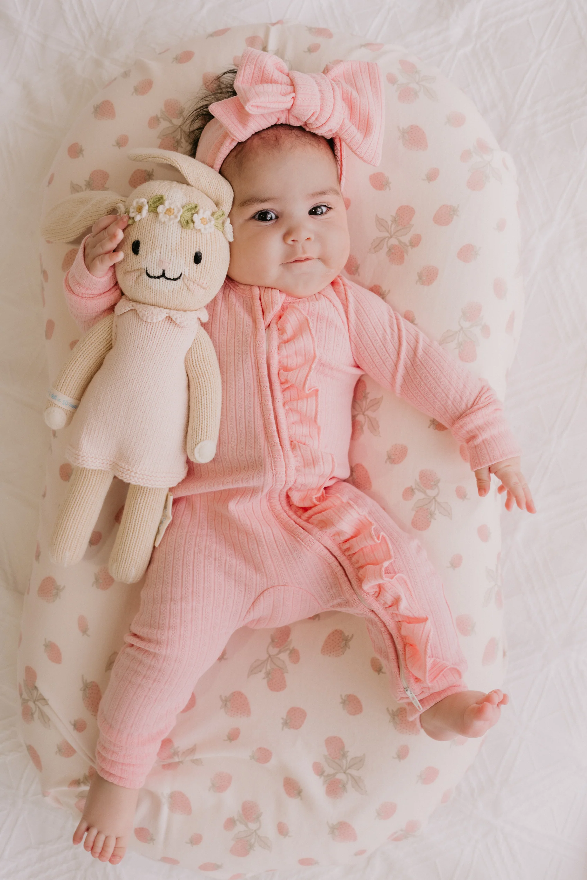 Oversized Topknot | Peony Rib Pointelle - Image 7