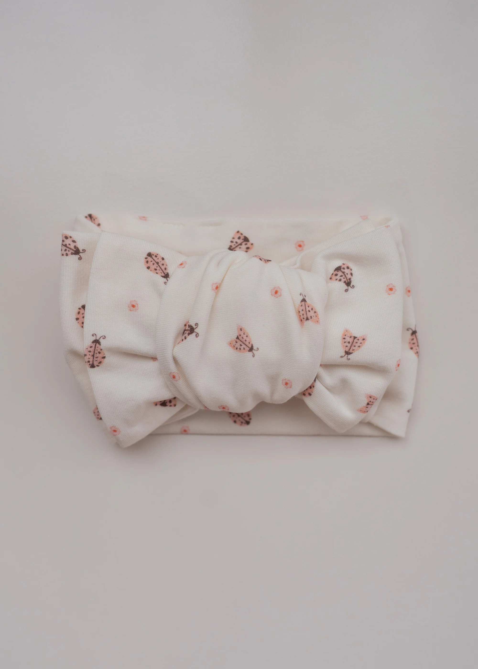 Oversized Topknot | Pink Ladybug - Image 3