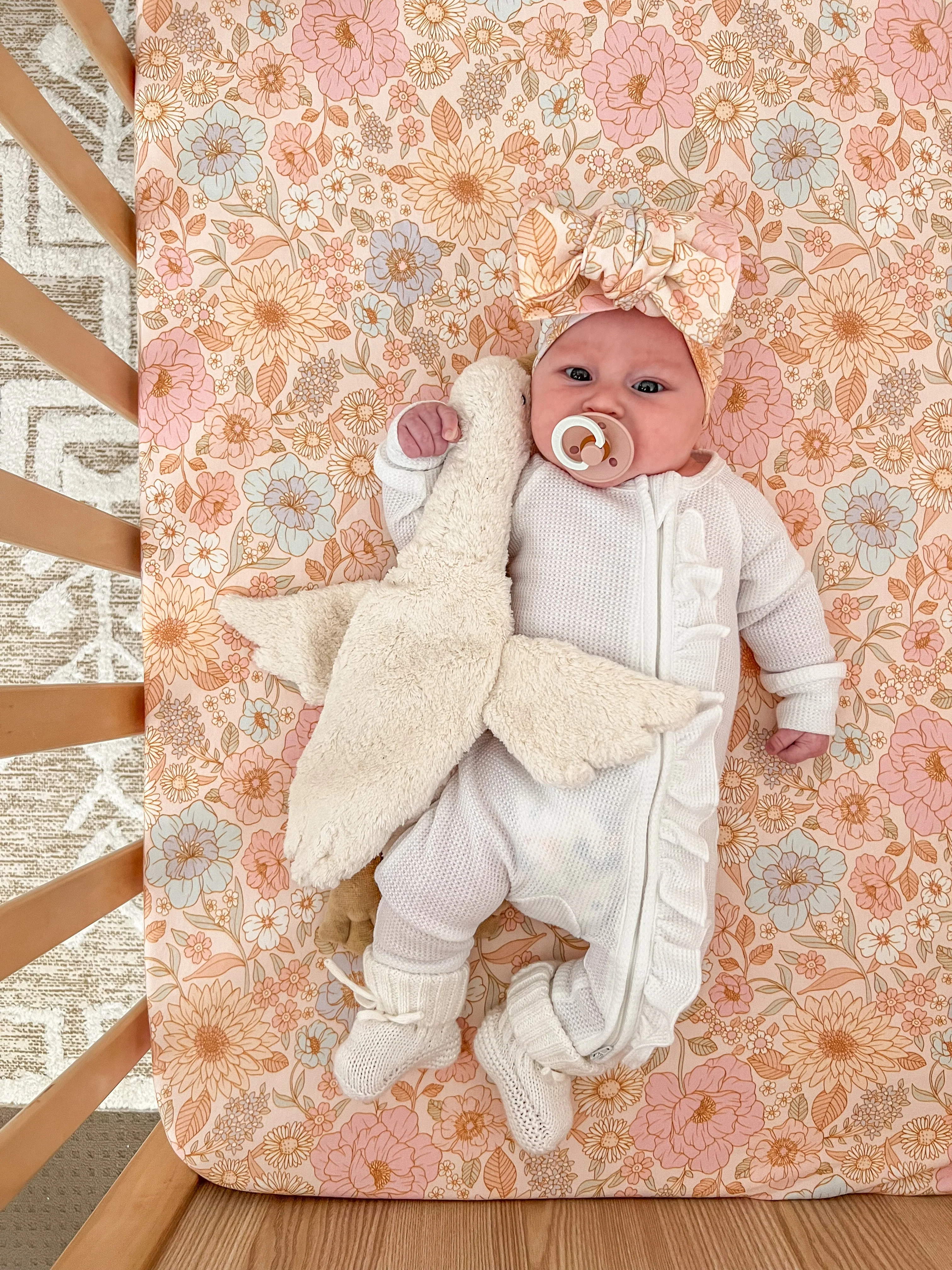 Cot Sheet | Pastel Bloom *MAY PRE-ORDER* - Image 3
