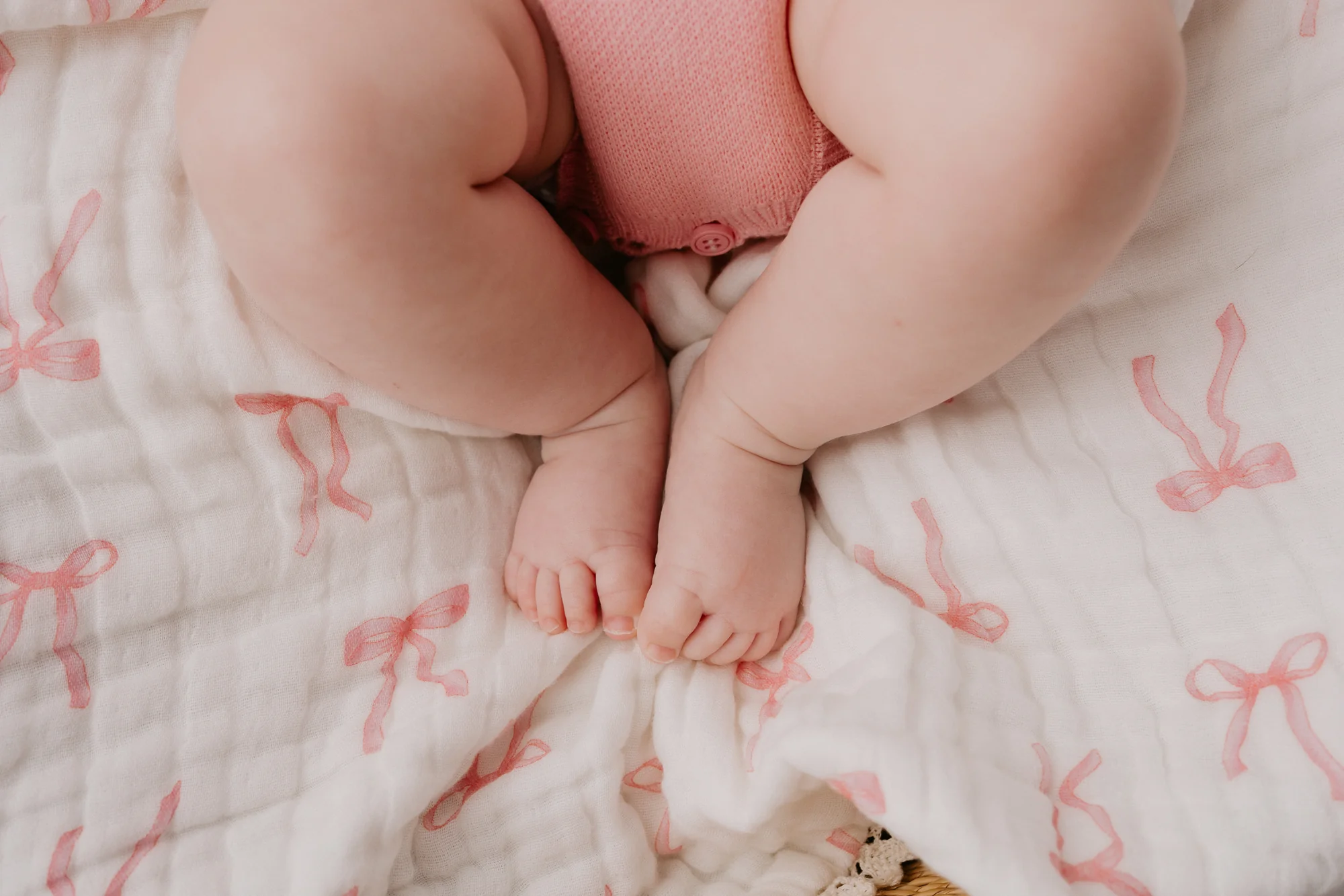 Scalloped Knit Romper | Peony - Image 5