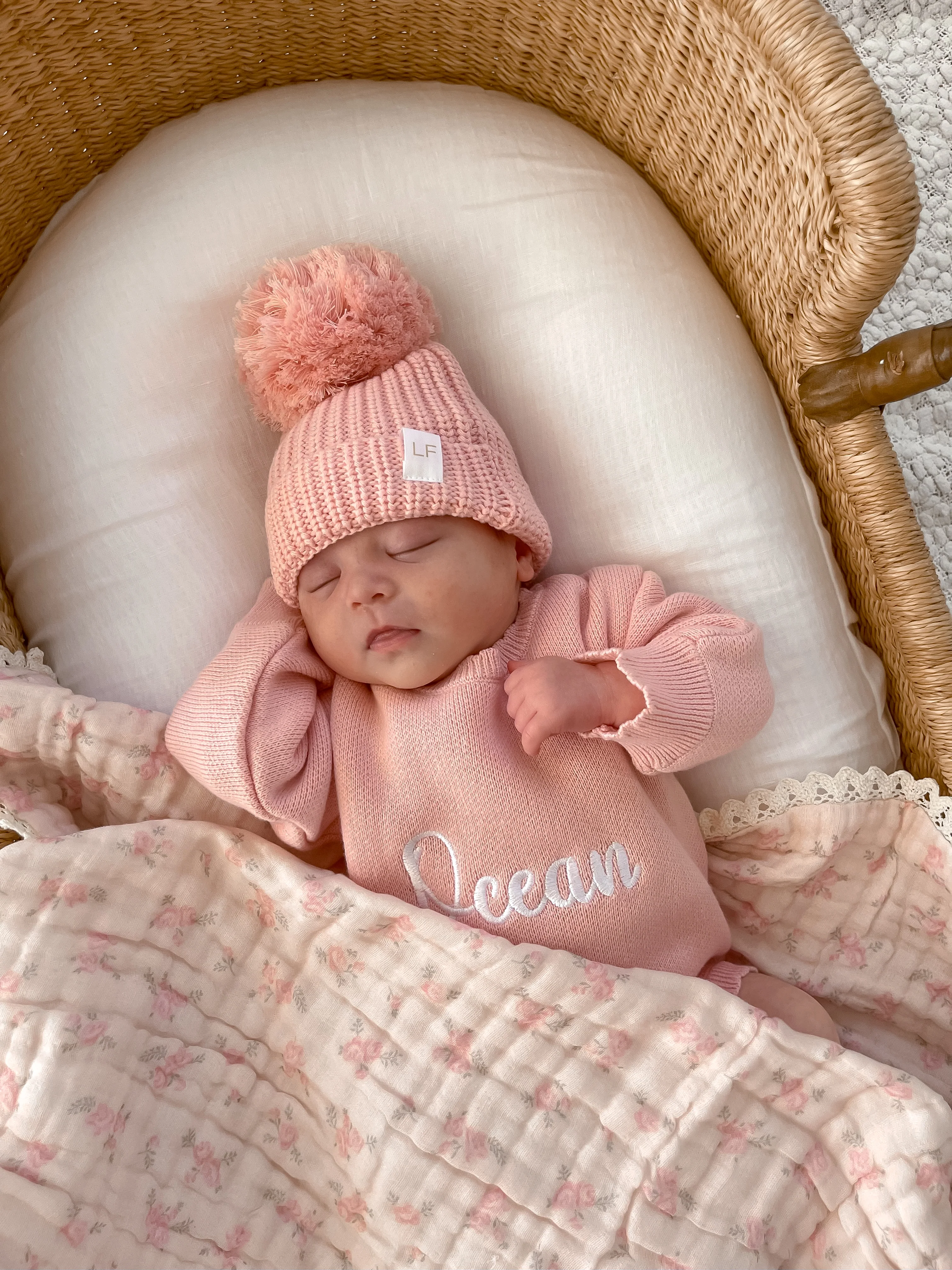 Scalloped Knit Romper | Peony - Image 6
