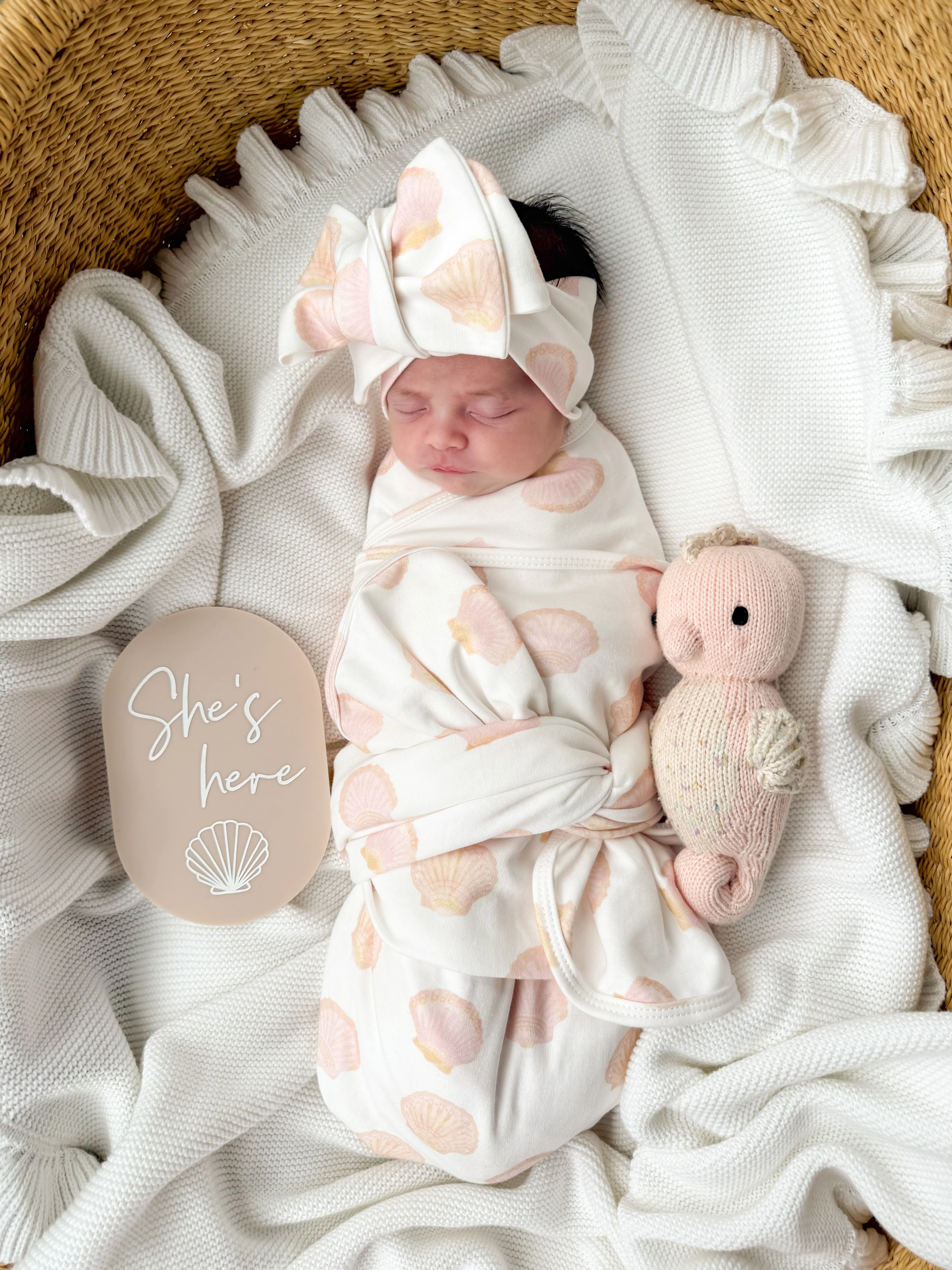 Swaddle Set | Seashells