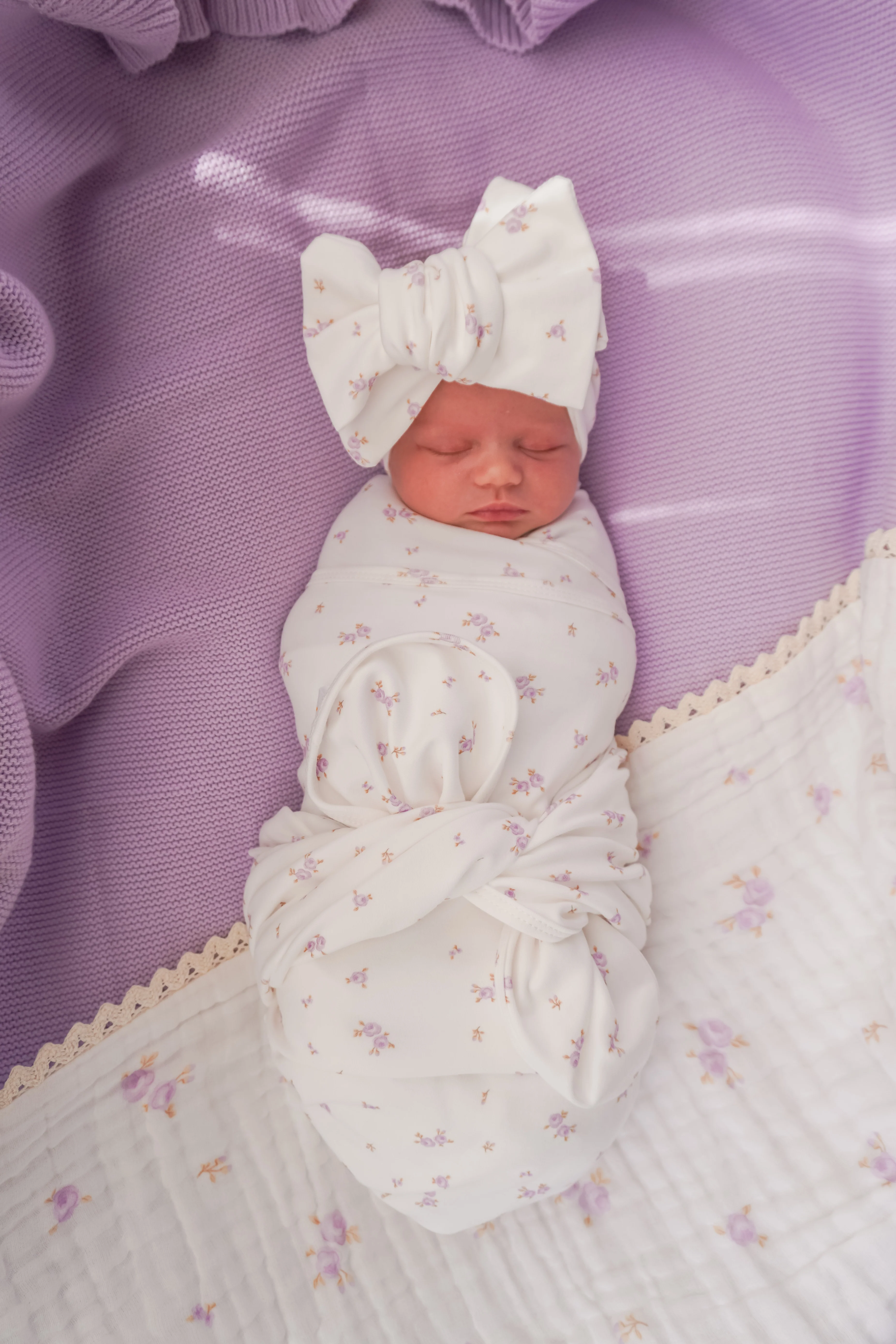 Swaddle Set | Lilac Meadow - Image 7