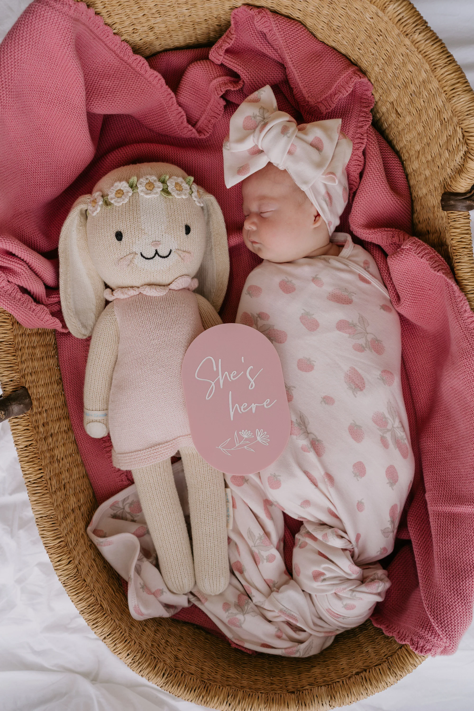 Swaddle Set | Strawberries - Image 4