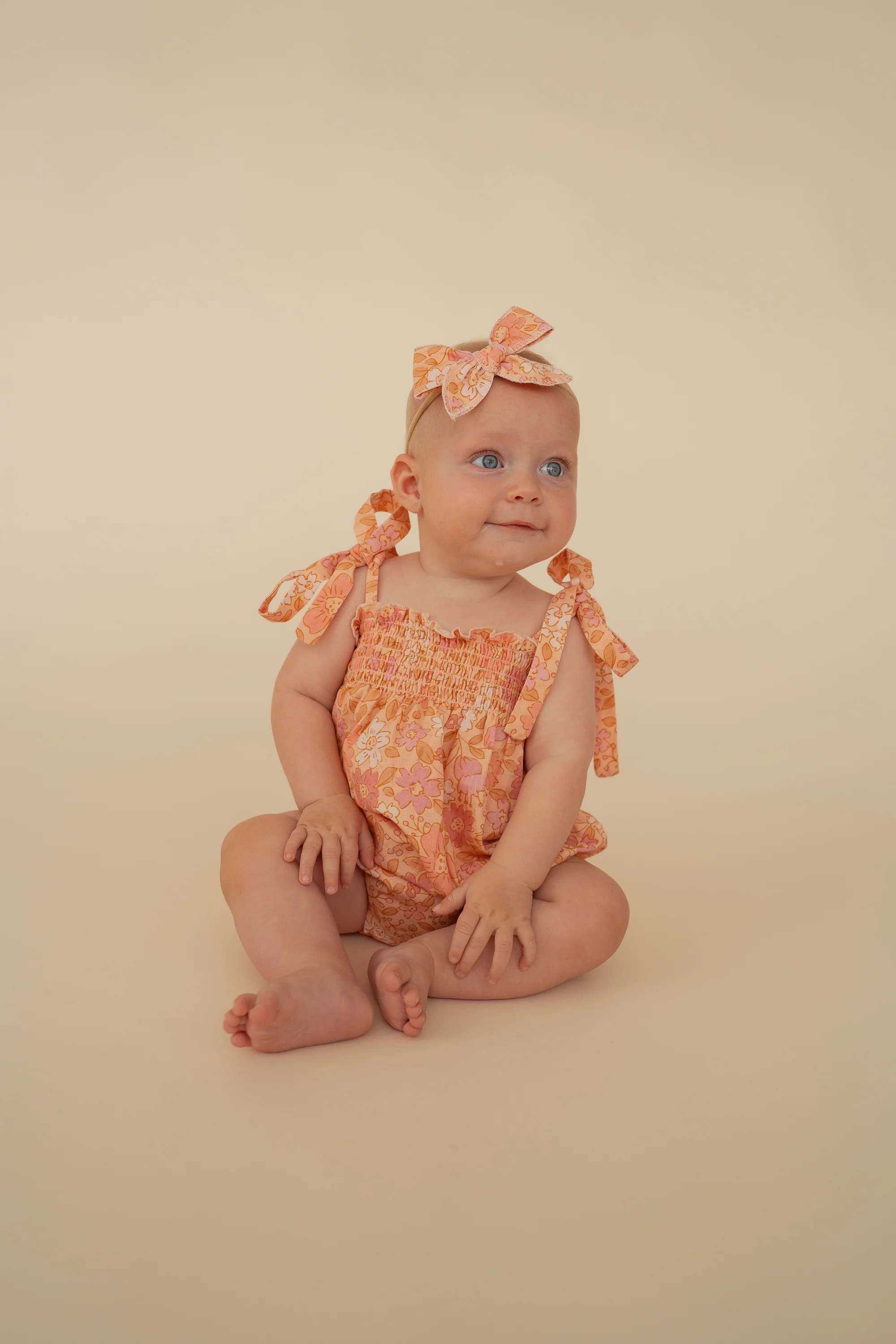 Tie Bubble Romper | Goldie - Image 3
