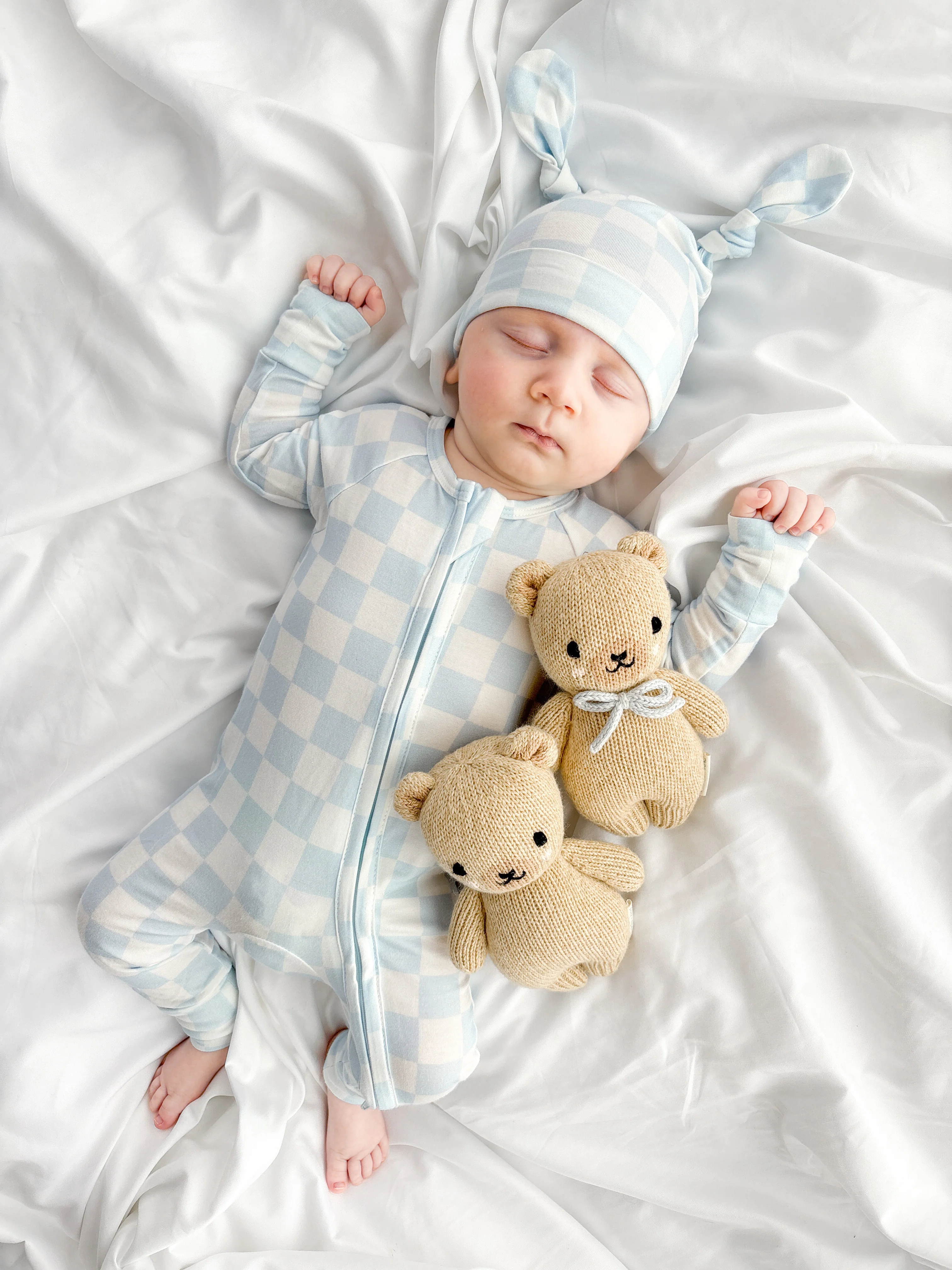Zip Romper | Blue Checker - Image 5